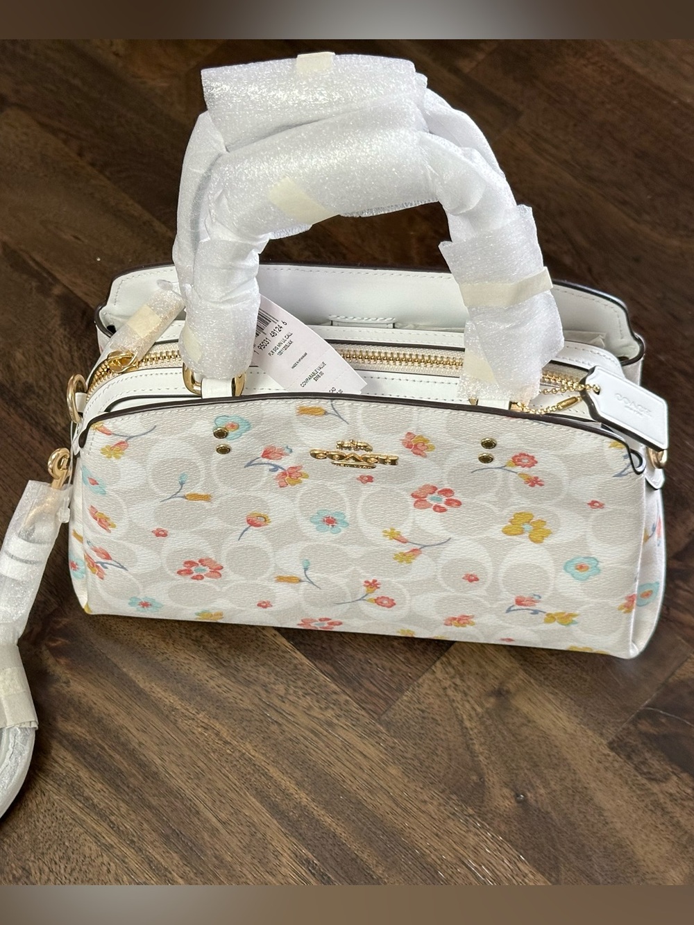 NWT Coach Lillie Floral Signature Carryall